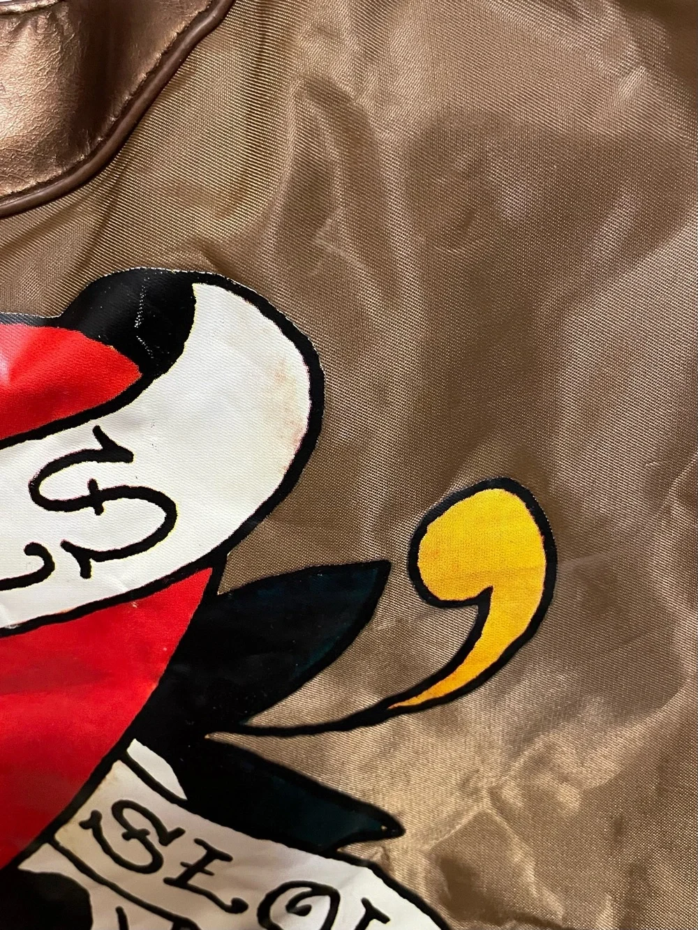 Vintage Ed Hardy Love Kills Slowly Bronze Tote Bag Y2K